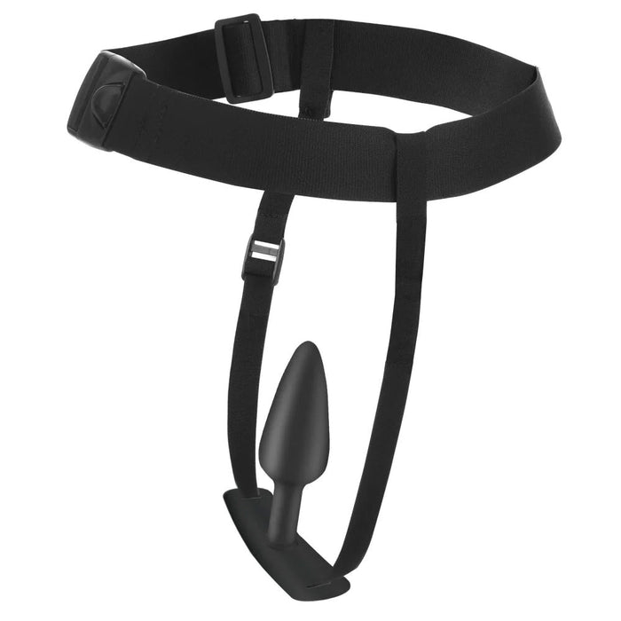 Master Series - Bum-tastic - Buttplug Trainer Set met Harnas - Zwart-Laced-up.nl