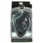 Master Series - Cobra - Siliconen P-Spot Massager en Cockring - Zwart-Laced-up.nl