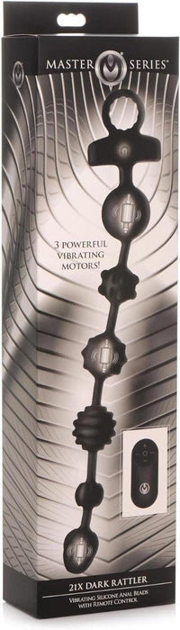 Master Series - Dark Rattler - Vibrerende Anaal Kralen - Met Afstandsbediening-Laced-up.nl