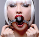 Master Series - Gagged - Ball Gag Met Gaatjes - Metallic Look Zilver-Laced-up.nl