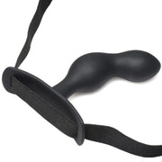 Master Series - P-Spot Plugger - 3 Anaal Pluggen met Harnas - Zwart-Laced-up.nl