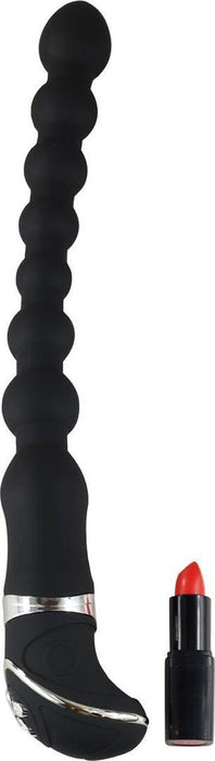 Master Series - Scepter - Anaal Vibrator - 10 snelheden - Siliconen - Zwart-Laced-up.nl