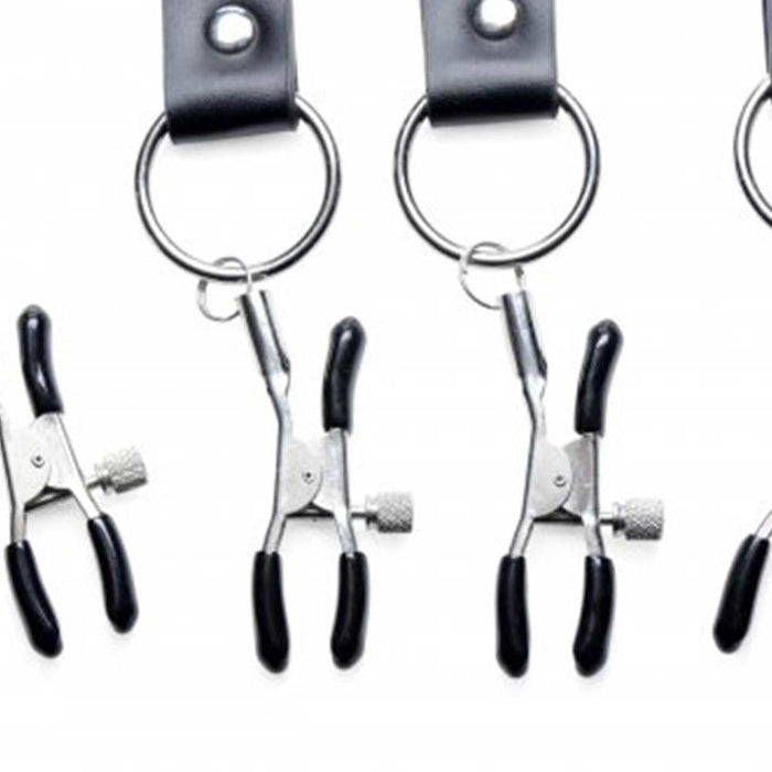 Master Series - Spread XL - Schaamlip Spreiderbanden en Klemmen-Laced-up.nl