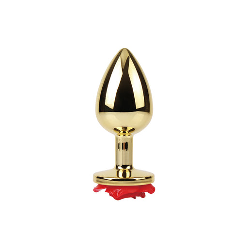 Matrix Mont - Showy Rose - Anaal Plug met Decoratieve Roos - Aluminium - Goud-Erotiekvoordeel.nl