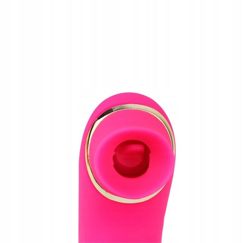 Melody Woo - Clit Kisser - Luchtdruk en Stotende Vibrator - Roze-laced-up.nl