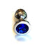 Kiotos - Metalen Buttplug Met Blauw Kristal-Laced-up.nl