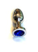 Kiotos - Metalen Buttplug Met Blauw Kristal-Laced-up.nl