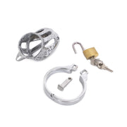 Metalen Kuisheidskooi Classic Small Inclusief slotje - Voor de Kleiner geschapen man-Laced-up.nl