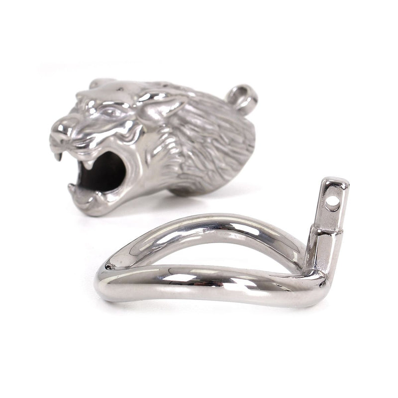 Metalen Kuisheidskooi Met leeuwekop Lion Inclusief slotje-Laced-up.nl