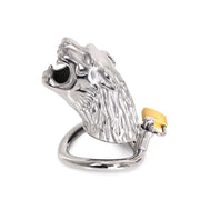 Metalen Kuisheidskooi Met leeuwekop Lion Inclusief slotje-Laced-up.nl