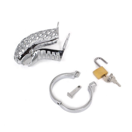 Metalen Kuisheidskooi Met slangekop Snake Inclusief slotje-Laced-up.nl