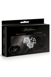 Sweet Caress - Metalen handboeien Met Zwart bont-Laced-up.nl