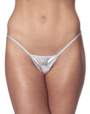 Amorable - Micro String Kunstleer - Zilver-Laced-up.nl