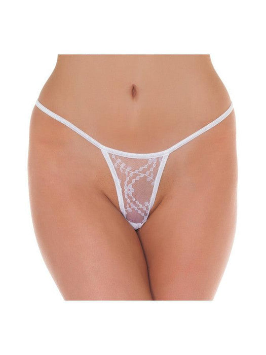 Amorable - Mini Tanga String - Wit - One Size-Erotiekvoordeel.nl