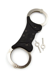 Mister B Cuffs - Double Lock Rigid Steel Polizeihandschellen - Laced-up.nl