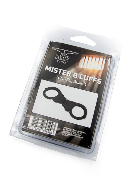 Mister B Cuffs - Gelenk-Polizeihandfesseln - Schwarz - Laced-up.nl