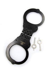 Mister B Cuffs - Gelenk-Polizeihandfesseln - Schwarz-Laced-up.nl