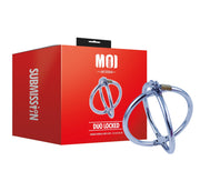 Moi - Duo Locked - Verchroomde bolvormige polsboeien - RVS - Zilver-Laced-up.nl