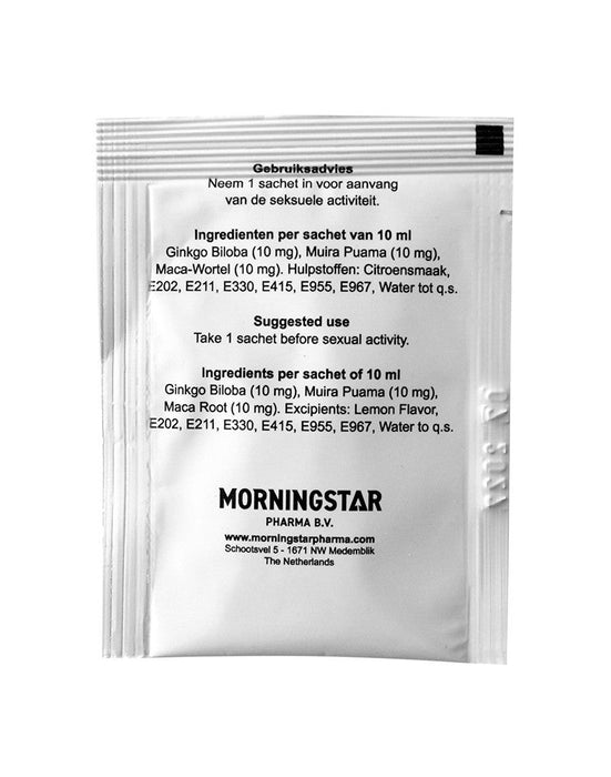 Morningstar - Libidojelly - Erectiemiddel - Sachets-Laced-up.nl