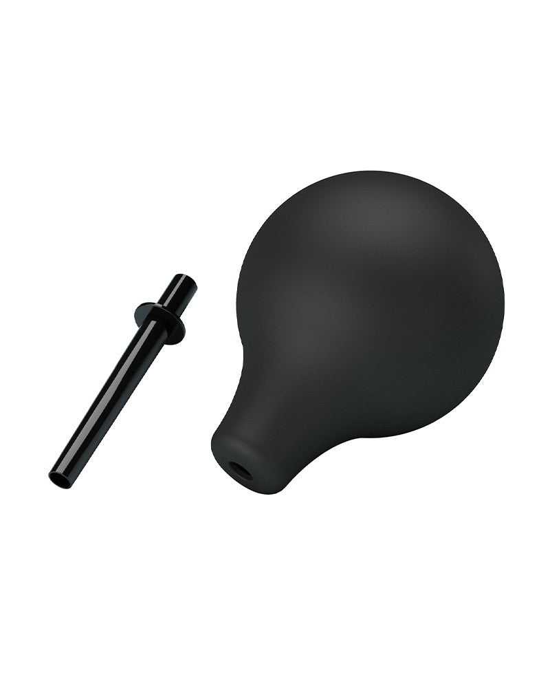 Mr. Play - Anaal Douche - Handzaam Model - Smalle Canule - Zwart-Laced-up.nl