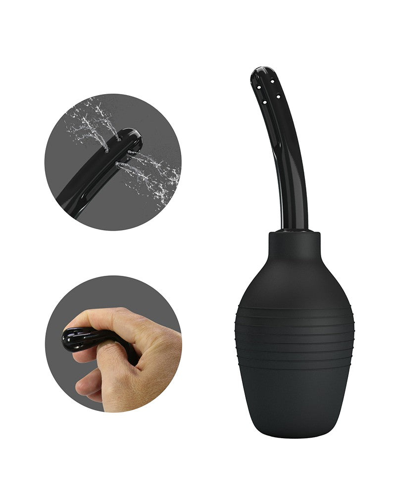 Mr. Play - Anaal Douche - Spray Nozzle - Zwart-Laced-up.nl