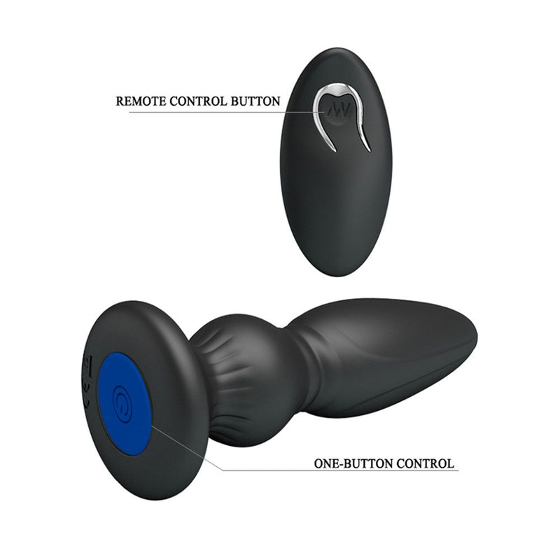 Mr. Play - Vibrerende Anaal plug Met Afstandsbediening - Buttplug Extra-Erotiekvoordeel.nl