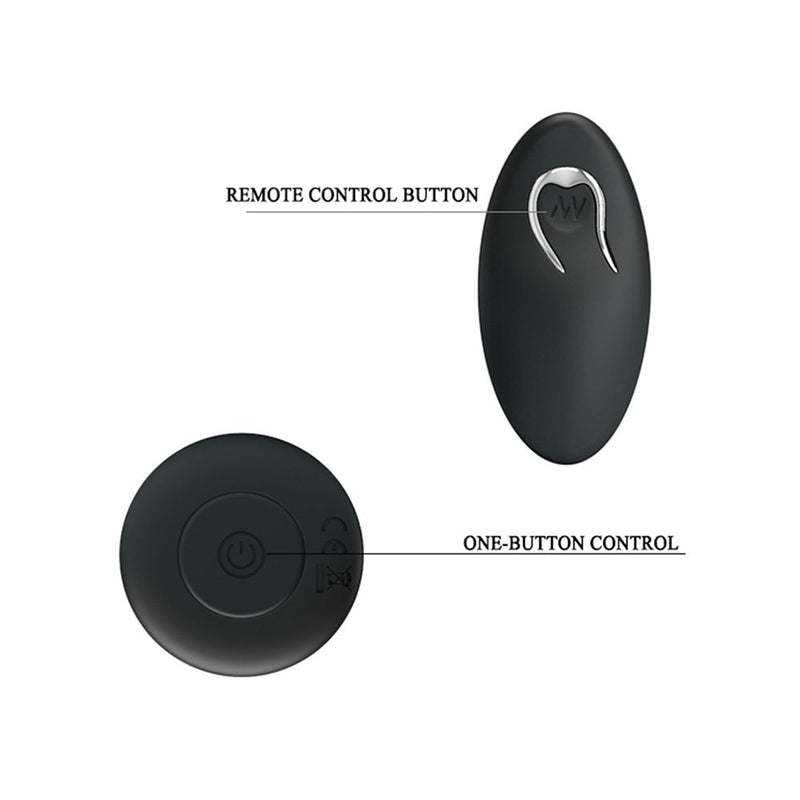 Mr. Play - Vibrerende oplaadbare anaal plug Met Afstandsbediening - P-Shape-Laced-up.nl