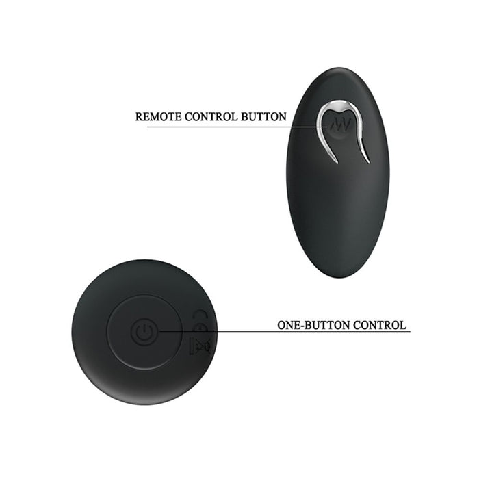 Mr. Play - Vibrerende oplaadbare anaal plug Met Afstandsbediening - P-Shape-Laced-up.nl