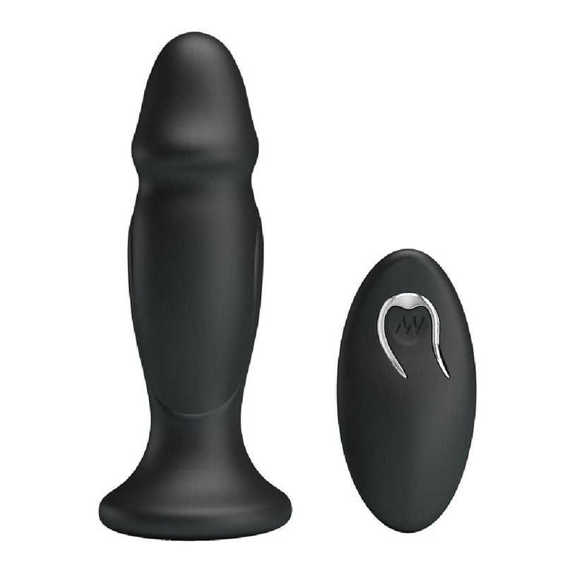Mr. Play - Vibrerende oplaadbare anaal plug Met Afstandsbediening - P-Shape-Laced-up.nl