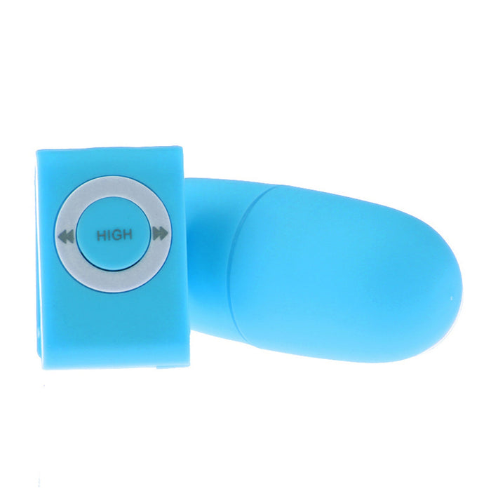 Music Player - Vibrerend Eitje met Afstandsbediening - Blauw-Erotiekvoordeel.nl