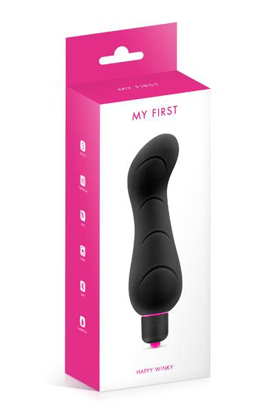 My First - Happy Winky Vibrator - Zwart-Laced-up.nl
