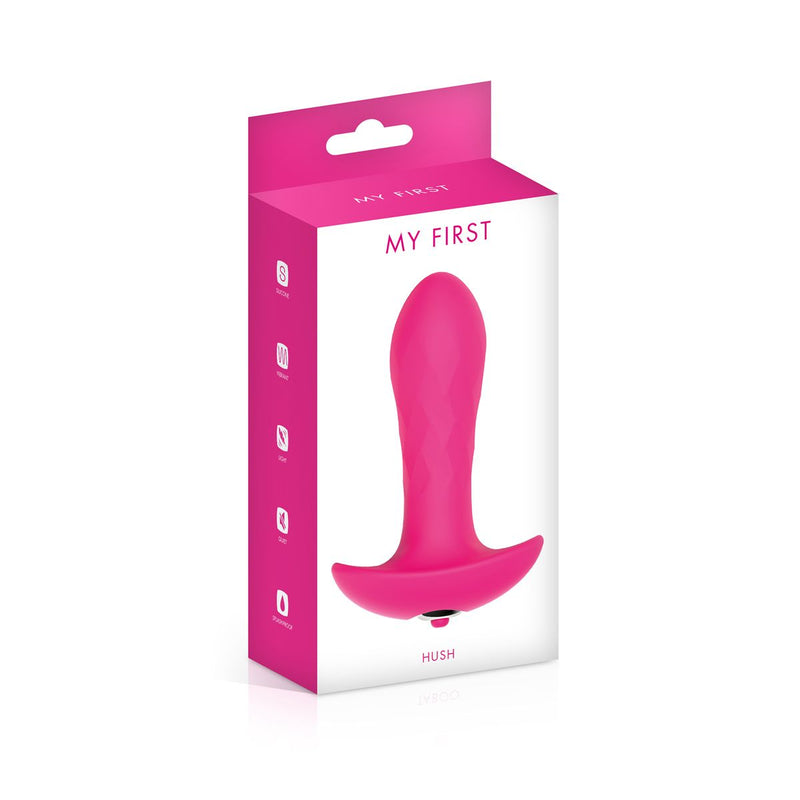 My First - Hush Budget Vibrerende Buttplug - Roze-Laced-up.nl