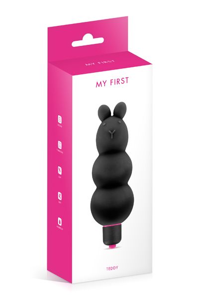 My First - Teddy - Vibrator - Zwart-Laced-up.nl