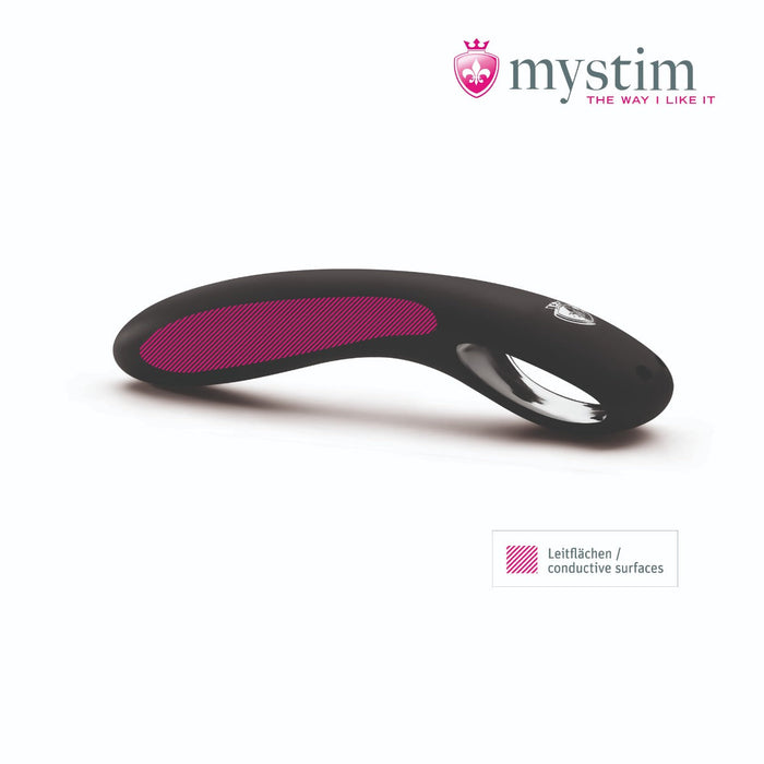 Mystim - Electrosex - Current Conrad - E-stim Dildo - Zwart-Laced-up.nl