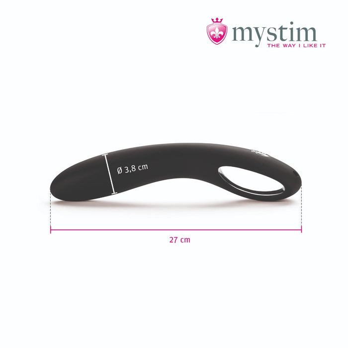 Mystim - Electrosex - Current Conrad - E-stim Dildo - Zwart-Laced-up.nl