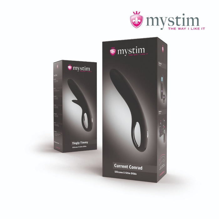 Mystim - Electrosex - Current Conrad - E-stim Dildo - Zwart-Laced-up.nl