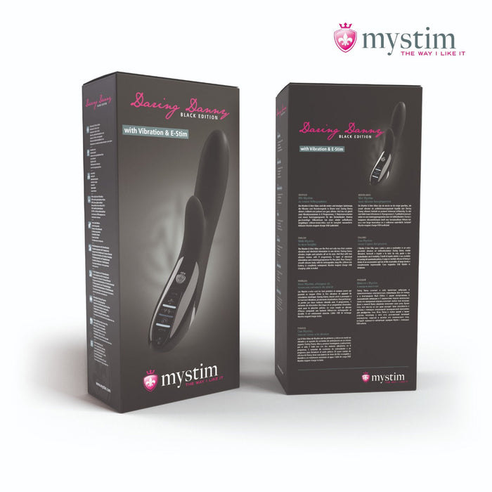 Mystim - Electrosex - Daring Danny - E-Stim Vibrator - Black Edition - Zwart-Laced-up.nl