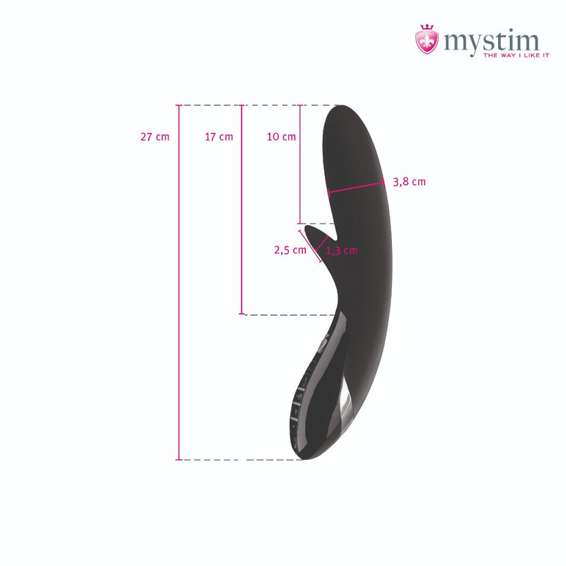 Mystim - Electrosex - Daring Danny - E-Stim Vibrator - Black Edition - Zwart-Laced-up.nl