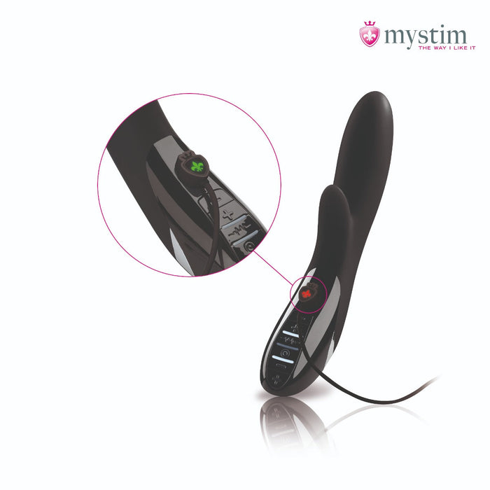 Mystim - Electrosex - Daring Danny - E-Stim Vibrator - Black Edition - Zwart-Laced-up.nl