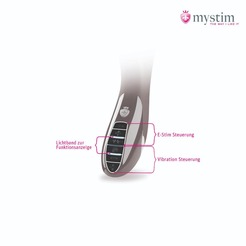 Mystim - Electrosex - Daring Danny - E-Stim Vibrator - Black Edition - Zwart-Laced-up.nl