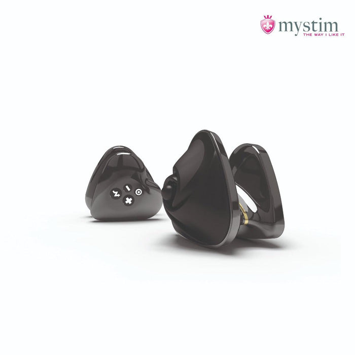 Mystim - Electrosex - Heart's Desire - E-stim Clitoris Opleg Vibrator - Zwart-Laced-up.nl