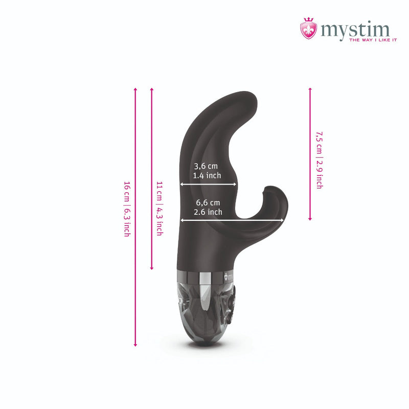 Mystim - Electrosex - Hop Hop Bob - E-stim Vibrator - Black-Laced-up.nl