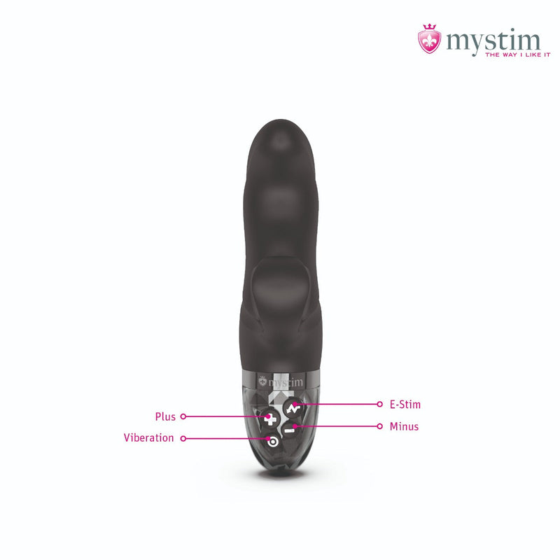 Mystim - Electrosex - Hop Hop Bob - E-stim Vibrator - Black-Laced-up.nl