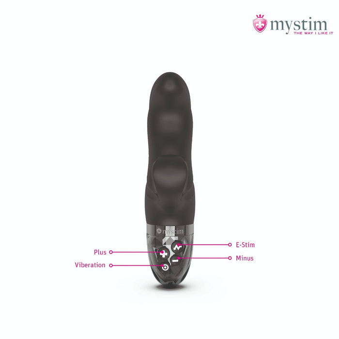 Mystim - Electrosex - Hop Hop Bob - E-stim Vibrator - Black-Laced-up.nl