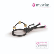 Mystim - Electrosex - Pearly Pete - Corona Strap With Golden Balls-Laced-up.nl