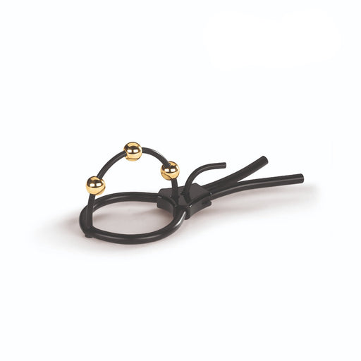 Mystim - Electrosex - Pearly Pete - Corona Strap With Golden Balls-Laced-up.nl