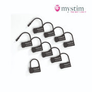 Mystim - Electrosex - Pubic Enemy No 3 Electro Cock Cage With Ball Squeezer-Laced-up.nl