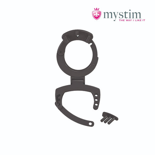 Mystim - Electrosex - Pubic Enemy No 3 Electro Cock Cage With Ball Squeezer-Laced-up.nl