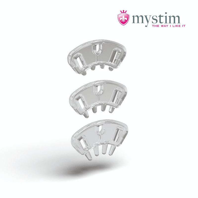 Mystim - Electrosex - Pubic Enemy No 3 Electro Cock Cage With Ball Squeezer-Laced-up.nl