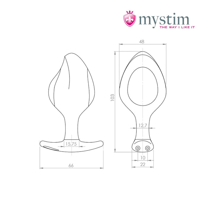 Mystim - Electrosex - Rocking Force - Electro Plug - Verkrijgbaar in maat S en L-Laced-up.nl